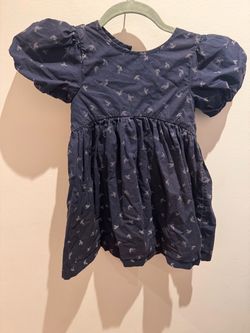 Baby Girl Navy Floral Print Dress