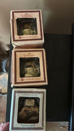 Boyds Teabearies Figurines in Box – Set of 3