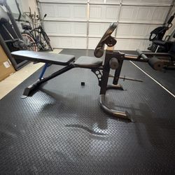 Fuel Pureformance Adjustable Weight Bench w/ Leg Extension & Preacher Curl