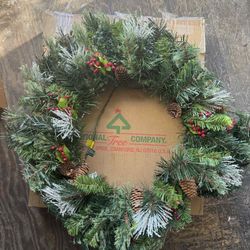 National Tree Company artificial Christmas wreath, specifically a "Colonial Fir" style