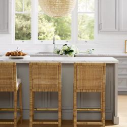 Stunning Serena And Lily Rattan Counter Stools