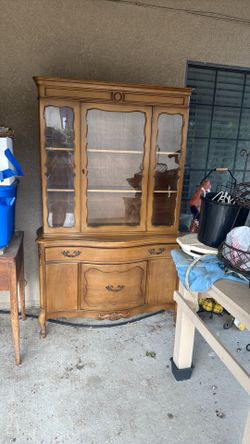 Beautiful antique China cabinet or it could be a bookcase