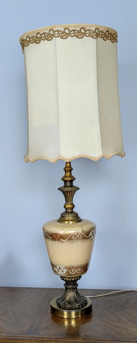 vintage Regency lamps, set of two