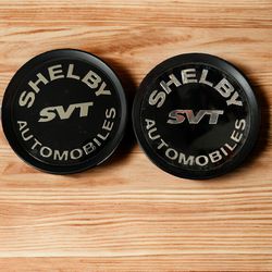 Shelby Black Alloy Wheel Center Caps Rim Hub Caps for Ford