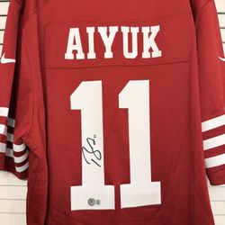 Official Nike Brandon Aiyuk Signed 49ers Jersey NEW with tags, Beckett