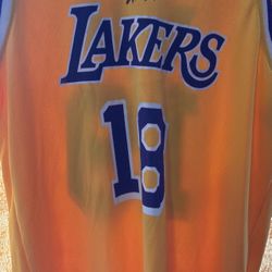 JERRY WEST AUTOGRAPHED LAKERS Giveaway Jersey.