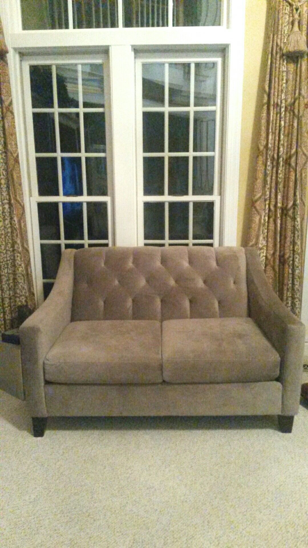 New beautiful solid grey couch