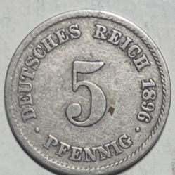1896 5 Pfennig 