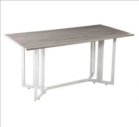 Holly & Martin driness drop leaf table gray grey dinner side furniture