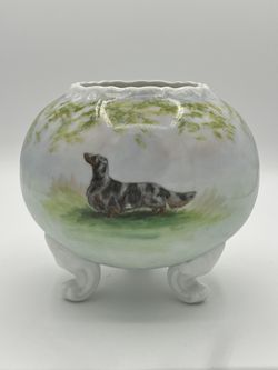 Dachshund Vase Circa Late 1800's
