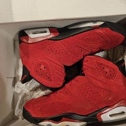Size 11-  194. Jordan 6 Retro Toro Bravo