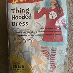 Dr.Seuss Thing Hooded Dress Child Medium 