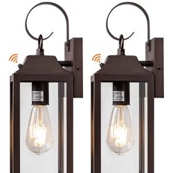 Brown 15” Outdoor Light Fixtures 