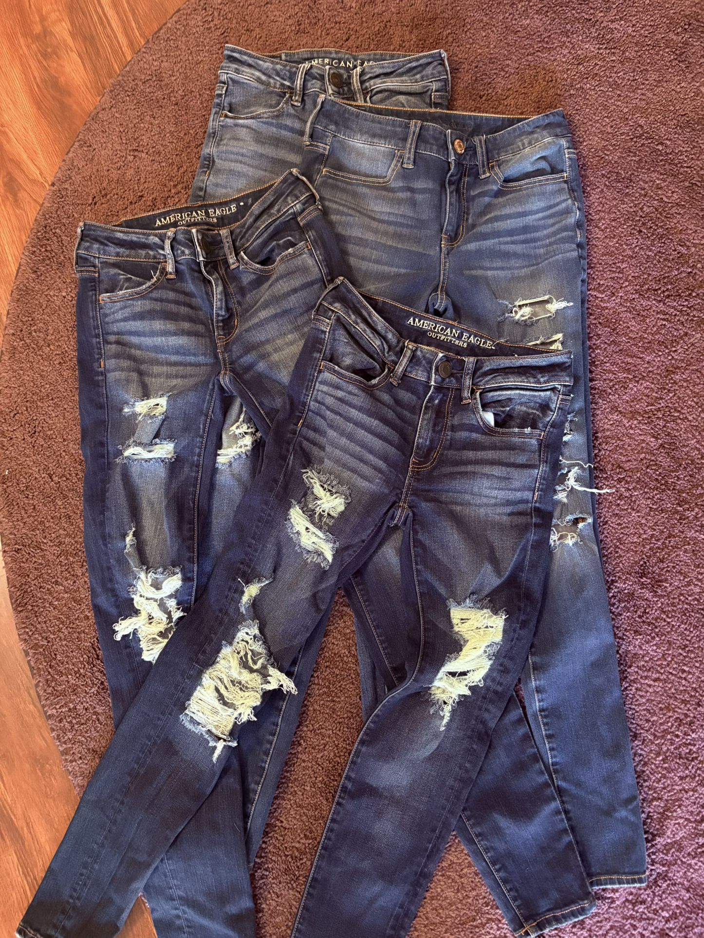 4 Pair American Eagle Jeans Size 2!