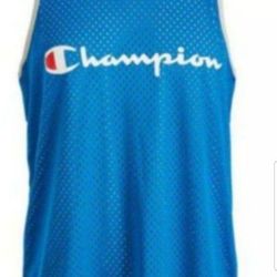 CHAMPION MEN'S ACTIVE WEAR TANK TOP BLUE/GRAY REVERSIBLE MESH JERSEY SIZE MEDIUM REGULAR FIT BRAND NEW WITH TAGS CHECK OUT THE REST OF MY OFFERS