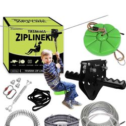Zip Line Kit for Kids and Adult Up to 380 lb 