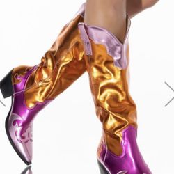 Metallic Boots