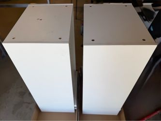 Two White Storage Organizers – New, Partially Assembled – $40 for Both