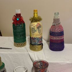 Vases  and bottles decorating