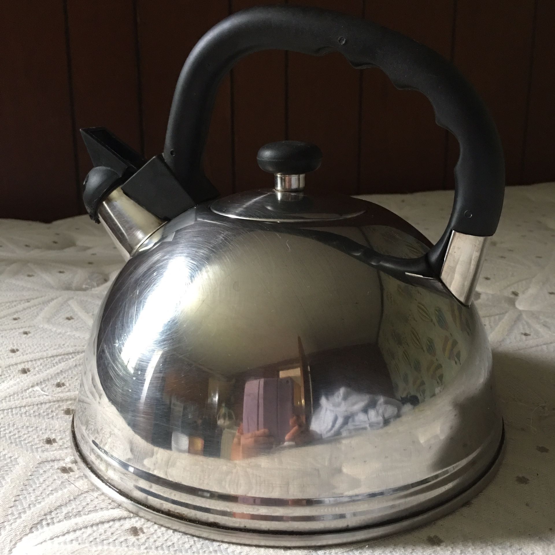 Stainless kettle, medium size, very clean