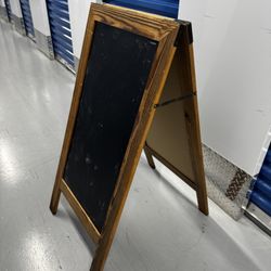 Double Sided Chalkboard Stand Sign – Best Offer Welcome