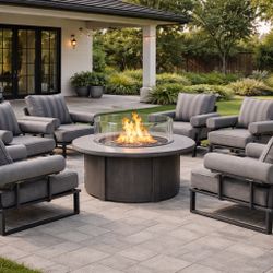 7 pcs brand new patio ovios aluminum set in box