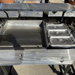 Taco Cart With Steamers Grill Measures 24 Inch 