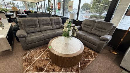 2 PC RECLINER SOFA AND LOVESEAT