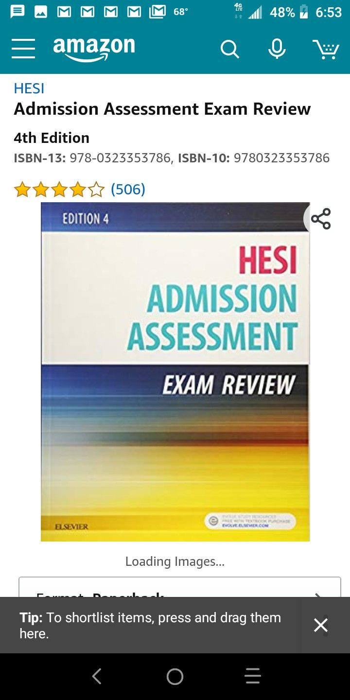 HESI Admission Assessment Exam Review 4th Edition ISBN-13: 978-0323353786, ISBN-10: 9780323353786