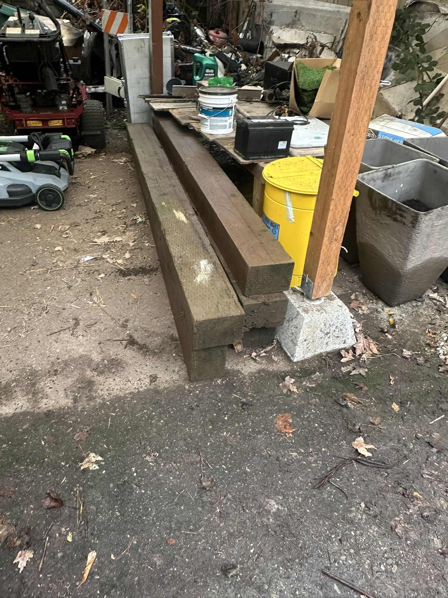 6" x 8" - 8' Pressure  Landscape Timber Used  5  