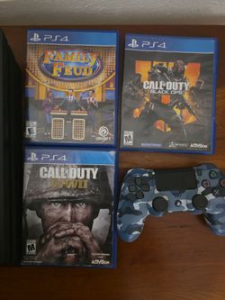 PS4  pro Console Bundle with Controller and 3 Games
