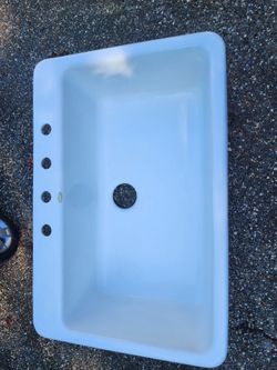 Enameled cast iron Vintage Farmhouse kitchen sink