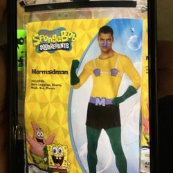 Mermaidman Sponge Bob Costume Adult