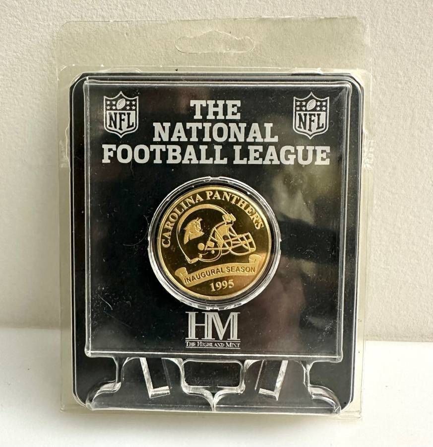 The Highland Mint Carolina Panthers Inaugural Season Officially Licensed Collectible Bronze Coin The National Football League Collector Limited Editio