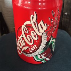 Vintage Coca Cola Ceramic Tab Top Soda Can Cookie - H10 in