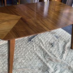 mid-century modern MCM dining table L59”*W36”*H30”(address in description) 👇delivery 🚚 available within 15 miles with extra $45 delivery fees,No fre