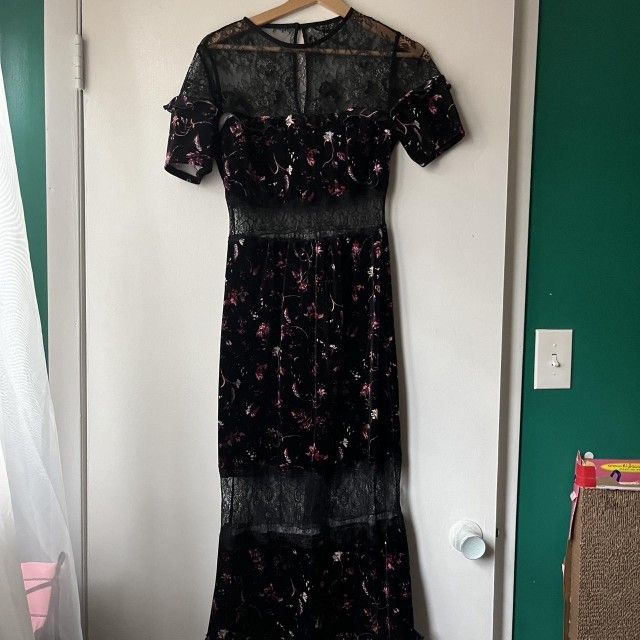 Velvet And Lace Dress
