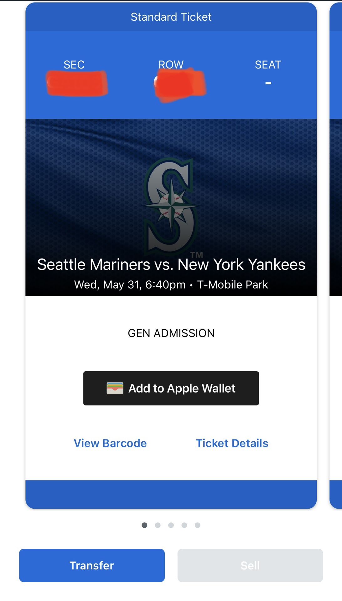 Seattle Mariners VS New York Yankees