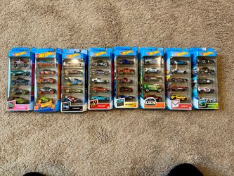 (8) Lot of Hot Wheels 5-Pack Cars Trucks Brand New Sealed
