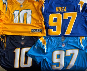 Authentic Los Angeles Chargers Vapor F.U.S.E. Large Jerseys (4)