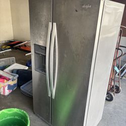 $200 stainless steel fridge freezer refrigerator side by side