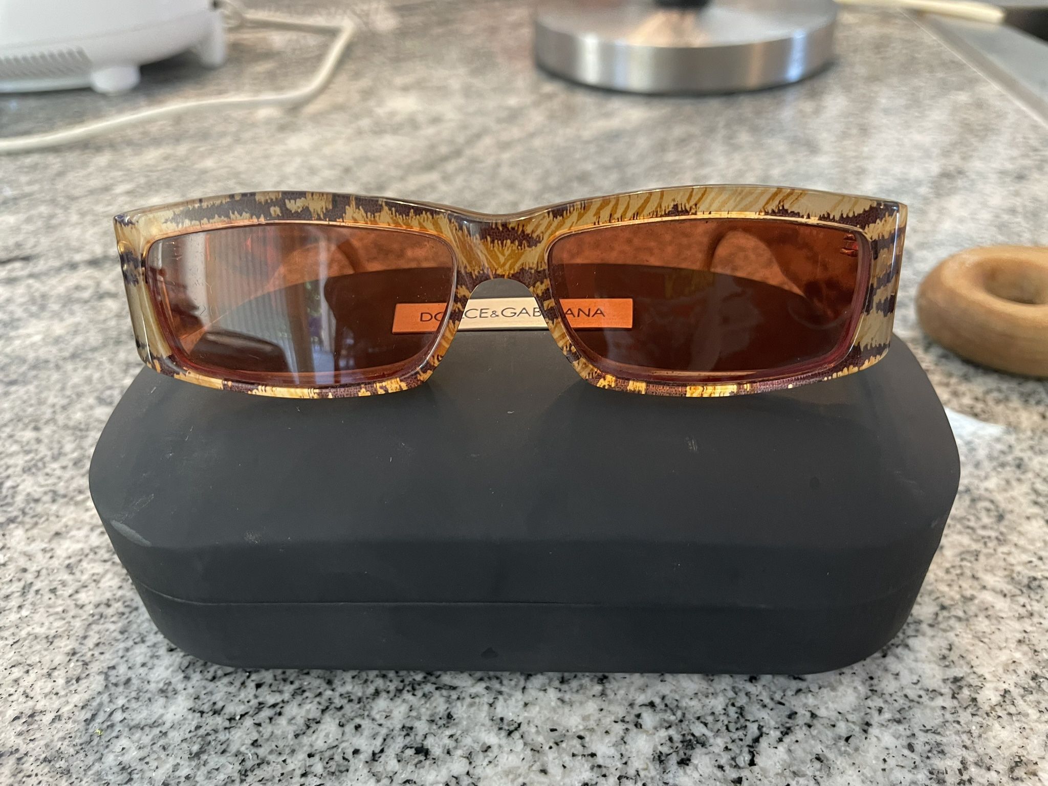 DOLCE & GABBANA Mens Unisex Boxed 1990 Designer Sunglasses Brown