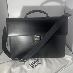 Montblanc Meisterstuck Briefcase With Lock and Removable Strap