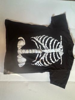 Black Skeleton Graphic T-Shirt
