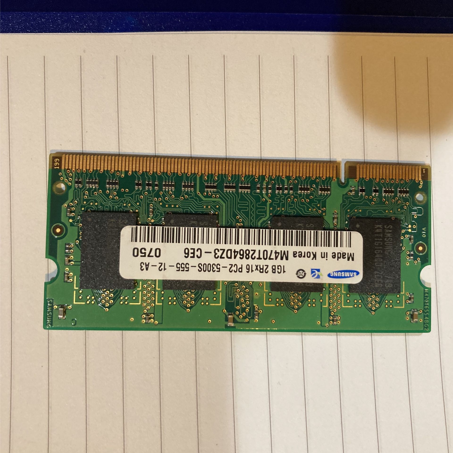 HYMP112S64CP6-Y5 Hynix 1GB DDR2 SoDimm Non ECC PC2-5300 667Mhz