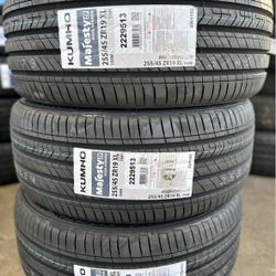 255/45/19 KUMHO MAJESTY 9  (4 TIRES NEW) INCLUDED INSTALLATION AND BALANCING 