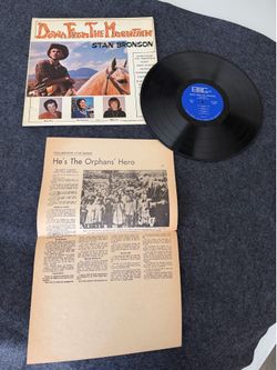 down from the Mountain Stan Bronson Signed Autographed vinyl Lp Record Album