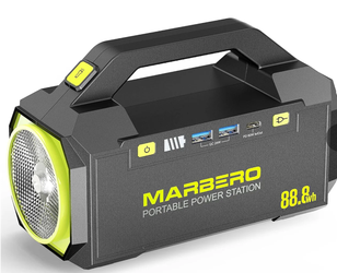 NEW MARBERO PL60A Portable Power Station 88.8Wh 100W USB-C PD 60W
