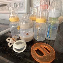 Medela Mam Dr Brown's Baby Bottles, Teether, Pacifier Lot