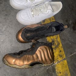 Copper foamposites And Nike Air Forces